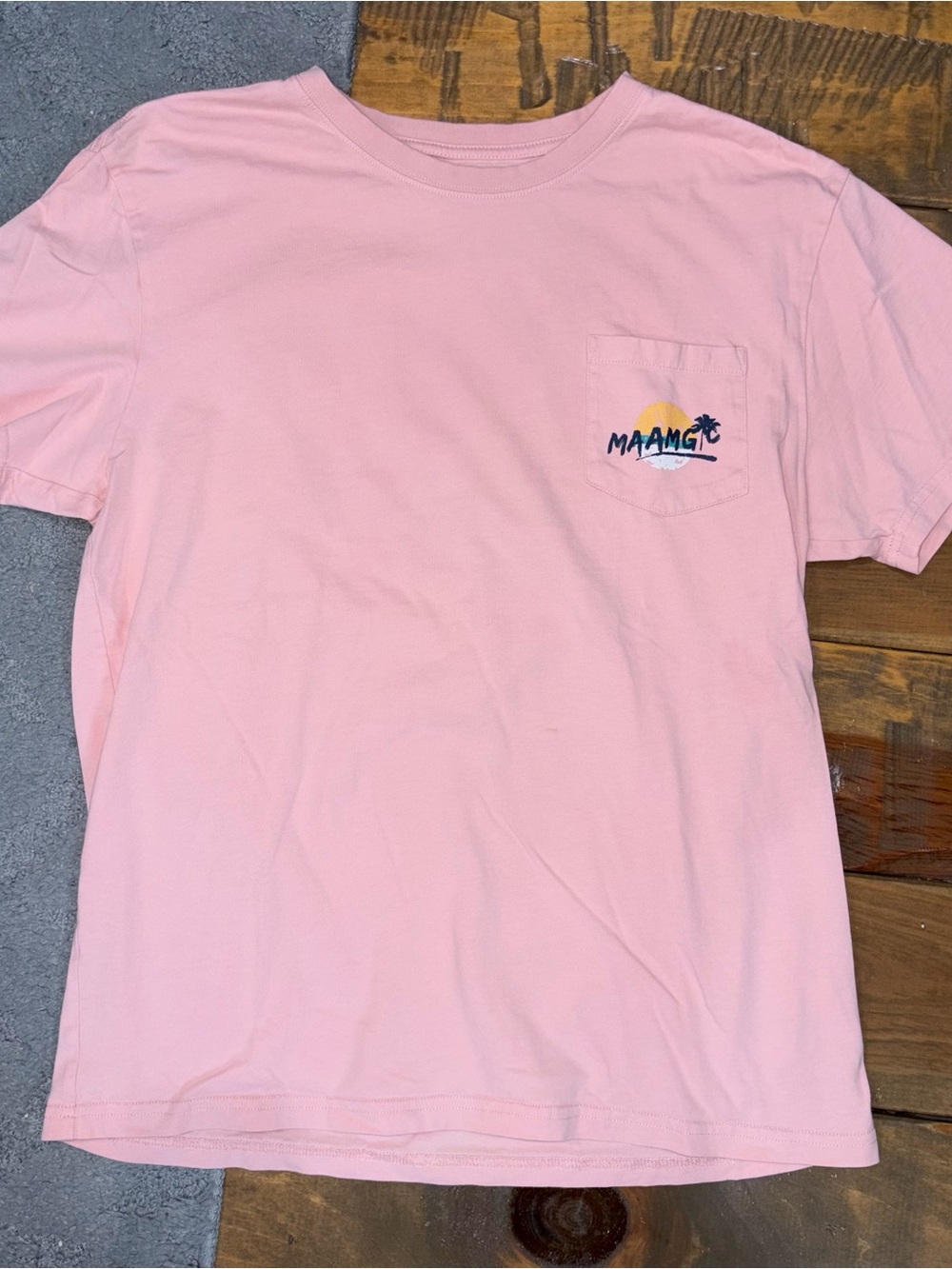 Maamgic Pink Short-Sleeve Pocket Tee